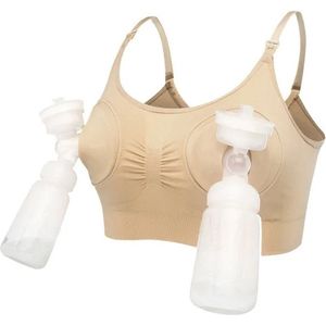 WiseGoods Premium Voedingsbh Voor Borstkolf - Zwangerschapskleding - Zwangerschap BH Voor Borstpomp - Borstvoeding Beha - Skin L