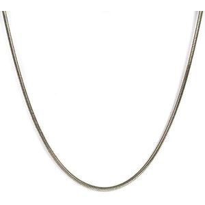 ABkettinkjes - Zilveren ketting - Zilver - Slang - Slangenketting - 50 cm lang - 2.8mm doorsnee