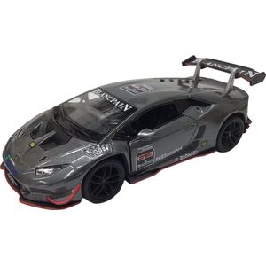 Kinsmart Schaalmodel Lamborghini Huracan 1:36 Pull-back Grijs