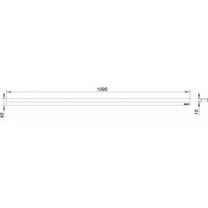 DALLMER cover CeraLine Standard, 1100mm, 520586
