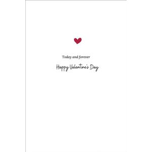 Romantische Kaart - Valentijnskaart - 10x15cm - Gevouwen wenskaart - inclusief Rode envelop