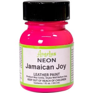 Angelus Leather Acrylic Paint - textielverf voor leren stoffen - acrylbasis - Neon Jamaican Joy - 29,5ml