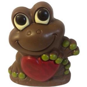Chocolade - Kikker met Hart - Zijden lint lint: ""Speciaal voor jou