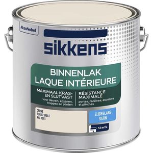 Sikkens Binnenlak - Zijdeglans - Ral 9001 - 2.5L