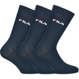 Fila - Normal Socks 3-Pack - Navy Sokken - 35-38 - Blauw