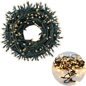 Cheqo® Kerstboomverlichting voor Binnen en Buiten - Kerstverlichting - Kerstdecoratie - Lichtsnoer - LED-Verlichting - 720 LED - 54 Meter - Extra Warm Wit