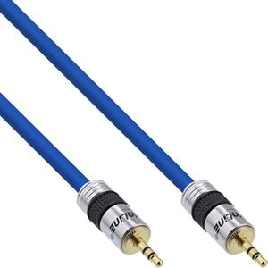 Premium 3,5mm Jack stereo audio kabel / blauw - 15 meter