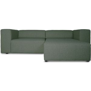 Heaven bank met chaise longue rechts of links gedraaid groen.