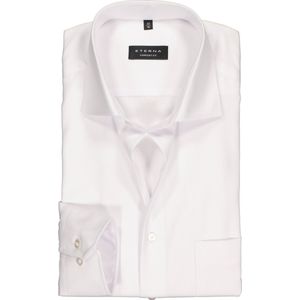 ETERNA comfort fit overhemd - niet doorschijnend twill heren overhemd - wit - Strijkvrij - Boordmaat: 47
