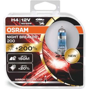 Osram Autolamp H4 Night Breaker 200 12v 60-55w 2 Stuks