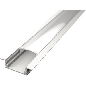 LED Strip Profiel - Velvalux Profi - Wit Aluminium - 1 Meter - 24.7x7mm - Inbouw