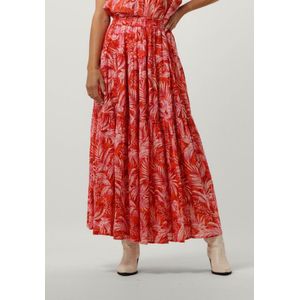 Lollys Laundry Sunset Skirt Rokken Dames - Rood - Maat XS