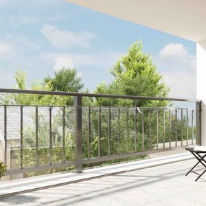 vidaXL Doorzichtig Zeildoek - 1x8 m - PVC - Zeilringen Doorzichtig Zeildoek - Pvc Zeildoek - Tuinzeldak - Dekzeil - Zonwering