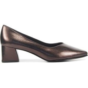 Peter Kaiser Dames Pumps / Damesschoenen - Leer - Blokhak hoogte 4,5 cm - 48401 met - Brons - Maat 39.5