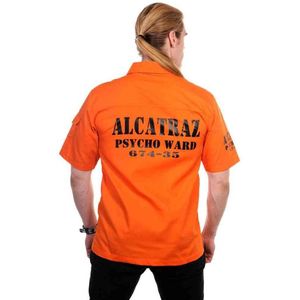 Banned - ALCATRAZ Overhemd - M - Oranje