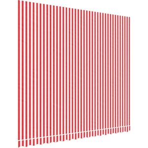 vidaXL-Vervangingsdoek-voor-luifel-gestreept-4x3,5-m-rood-en-wit