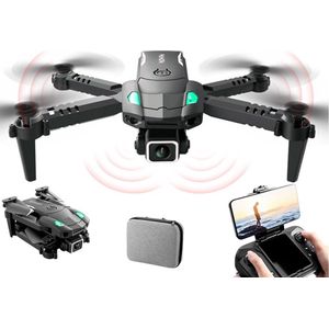 LUXWALLET AeroGlide Ultra - Drone Met Driezijdige Obstakel Ontwijking - Drone Met Twee Camera’s - 480P – Opvouwbaar - Richtingspunt Vluchtmodus – Zwart