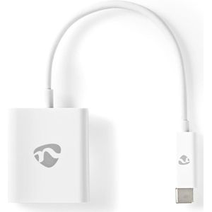 USB-Adapter | USB 3.2 Gen 1 | USB-C™ Male | VGA Female 15p | 0.20 m | Rond | Vernikkeld | PVC | Wit | Blister