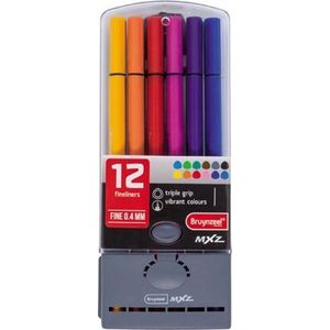 Bruynzeel mXz 12 driekantige fineliners