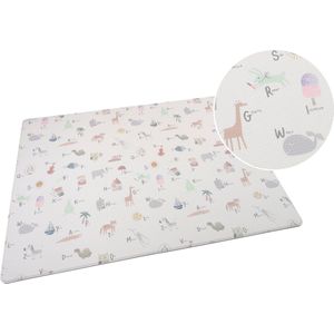 speelmat Little Gem - XL 140 x 200 cm - ABC - afwasbaar & antibacterieel