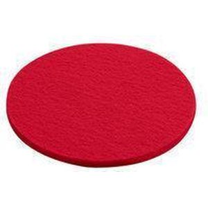 Daff Onderzetter - Vilt - Rond - 10 cm - Fire - Rood