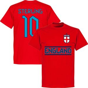 Engeland Sterling 10 Team T-Shirt - Rood - Kinderen - 116