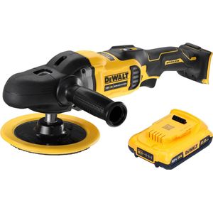 DeWalt DCM 849 N accu-excentrische polijstmachine 18 V 180 mm borstelloos + 1x accu 2,0 Ah - zonder lader