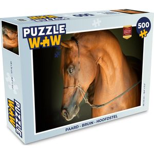 Puzzel Paard - Bruin - Hoofdstel - Legpuzzel - Puzzel 500 stukjes