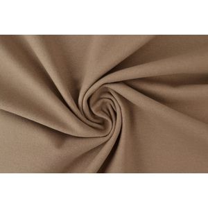 50 meter molton stof - Taupe - 100% katoen - Molton stof op rol