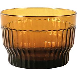 XLBoom Lima Schaal Small - Rond - Glas - Amber - Ø 12 cm