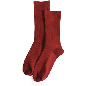 Fliex - sokken - rood - katoen - dames one size