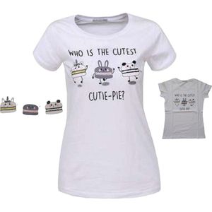 Glo-Story t-shirt who is the cutest pie wit M