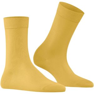 FALKE Cotton Touch damessokken - geel (mustard) - Maat: 39-42