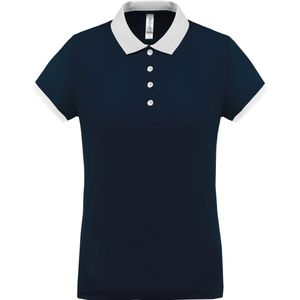 Damessportpolo 'Proact' met korte mouwen Sporty Navy/White - M