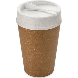 Dubbelwandige Koffiebeker met Deksel, 0.4 L, Organic, Diep Bruin - Koziol | Iso To Go