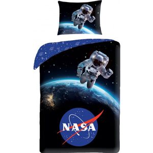 NASA Dekbedovertrek Astronaut - Eenpersoons - 140 x 200 + 70 x 90 cm - Katoen