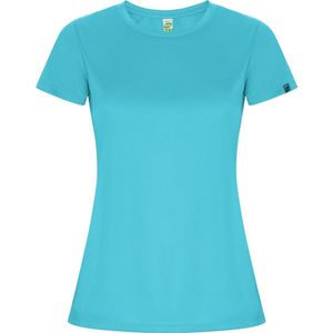 Turquoise dames ECO sportshirt korte mouwen 'Imola' merk Roly maat XL