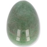 Ruben Robijn edelsteen yoni ei - Aventurijn groen yoni ei - Kristal yoni ei - 45x33 mm