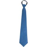 Funny Fashion Carnaval verkleed accessoires stropdas - blauw - polyester - heren/dames