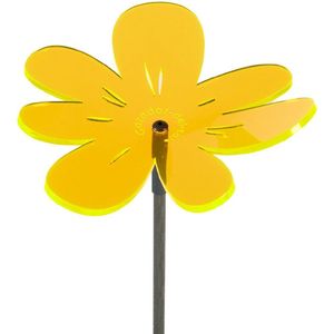 Cazador Del Sol zonnevanger Nea - Wavy - Ø150mm x 120cm - Tuinbeeld - Geel Set 1