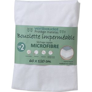 Vertbaudet Set van 2 ultra-absorberende microvezel onderlakens