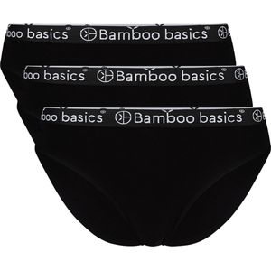 Comfortabel & Zijdezacht Bamboo Basics Yara - Bamboe Slips (Multipack 3 stuks) Dames - Onderbroek - Ondergoed - Zwart - XXL
