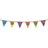 1x stuks vlaggenlijnen met glitters 18 jaar thema feestartikelen - Verjaardag versieringen - 8 meter - Plastic