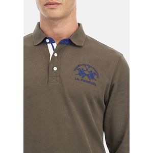 La Martina Poloshirt Langarmshirt mit Polokragen