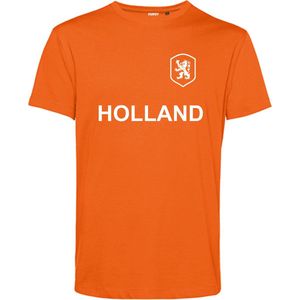 T-shirt kind Embleem + Holland Wit | EK 2024 Holland |Oranje Shirt| Koningsdag kleding | Oranje | maat 164