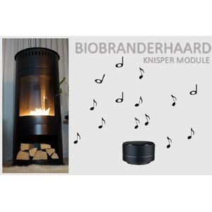 Knisper Module - Geluid Openhaard Vuur - 4 Geluiden - Zwart