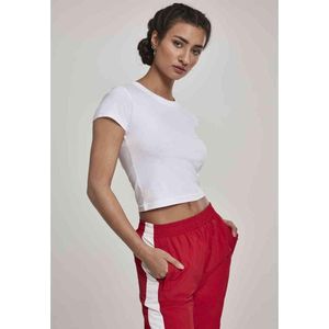 Urban Classics - T-shirt Crop top - XS - Wit