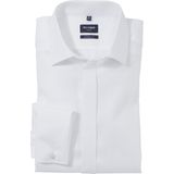 OLYMP Luxor modern fit overhemd - twill - wit - Strijkvrij - Boordmaat: 43