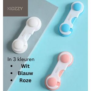 Kinderslot Kastjes 10 stuks Blauw - Veiligheid - Kinderbeveiliging Kasten en Lades - Kinderslot Koelkast