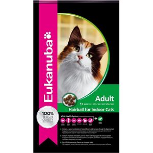 Eukanuba Cat Adult - Hairball Indoor - Kattenvoer - 2 kg